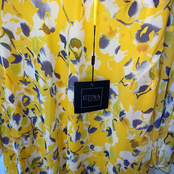 NWT. Ieena for Mac Duggal 70207 Bell Sleeve Floral Print Dress Size 6 - Picture 8 of 13